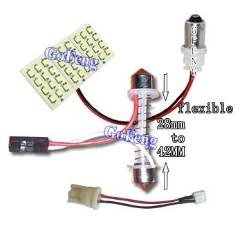 Custom 24V Brand New Green LED Car Dome Lights with 36 SMD / 3528 SMD